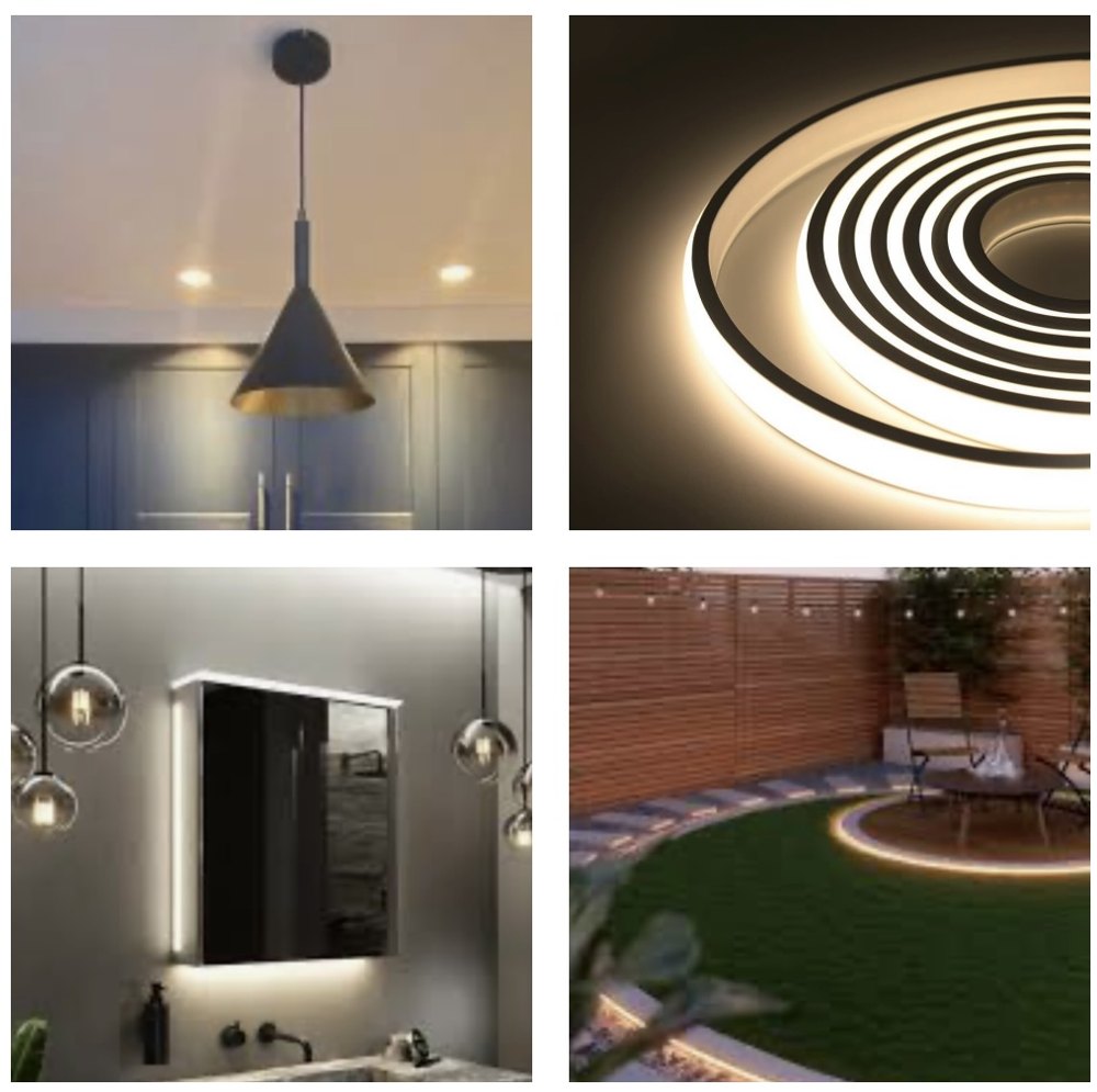 Pendant, LED, mirror and garden lighting